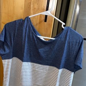 short sleeve block stripe t shirt BRAND NEW